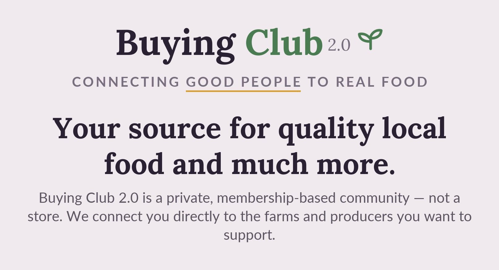 Buying Club 2.0